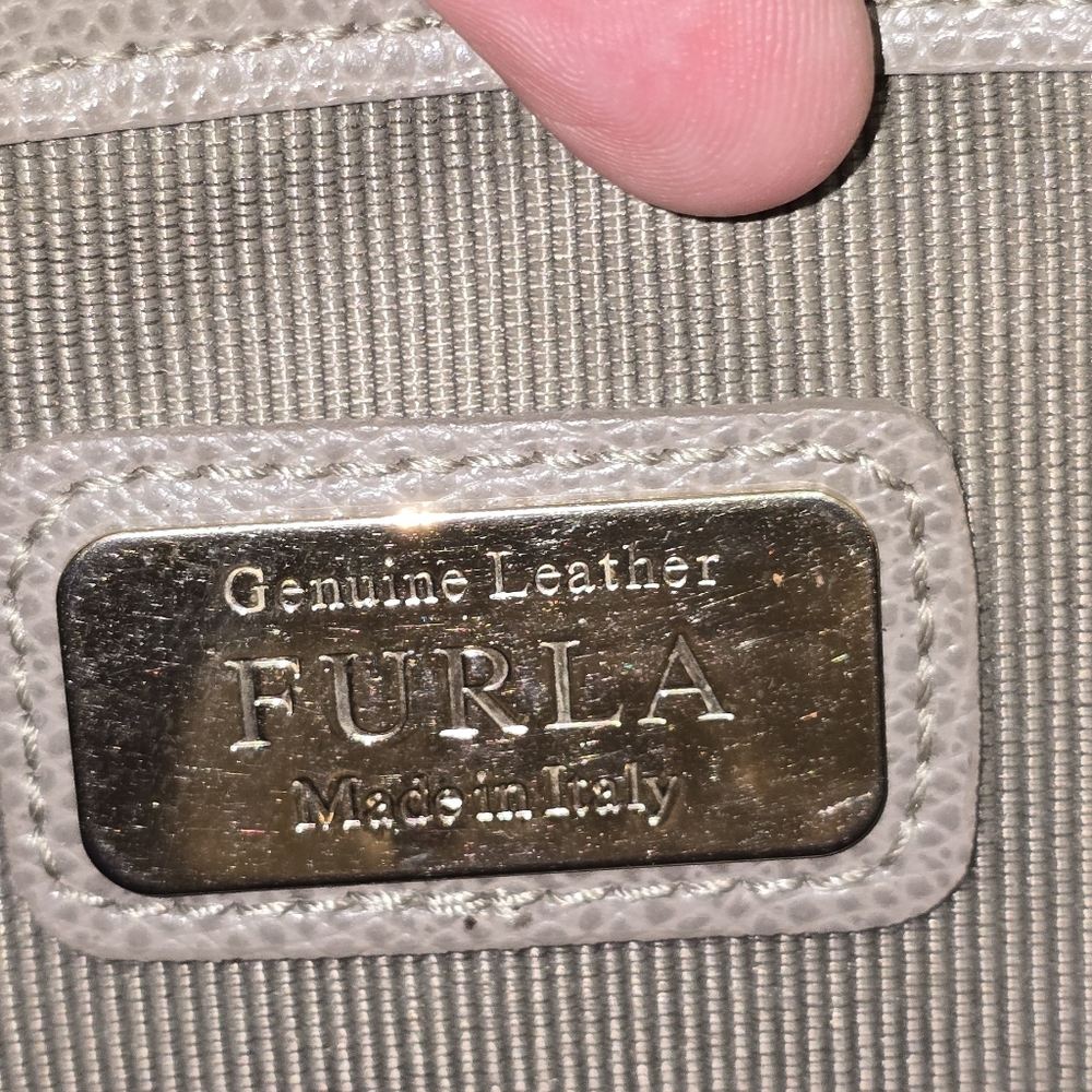 Furla Metropolis Gray Crossbody Bag with Chain - Picture 14 of 15